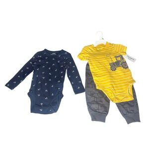 Carters H&M Baby Boy 18M Lot Tractor Set NWT Navy Anchor Bodysuit 12-18 Months